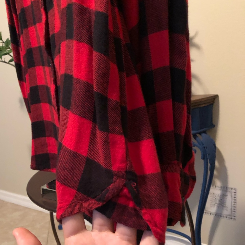 Melloday S Buffalo Plaid Flannel Button Down Top - Picture 9 of 9